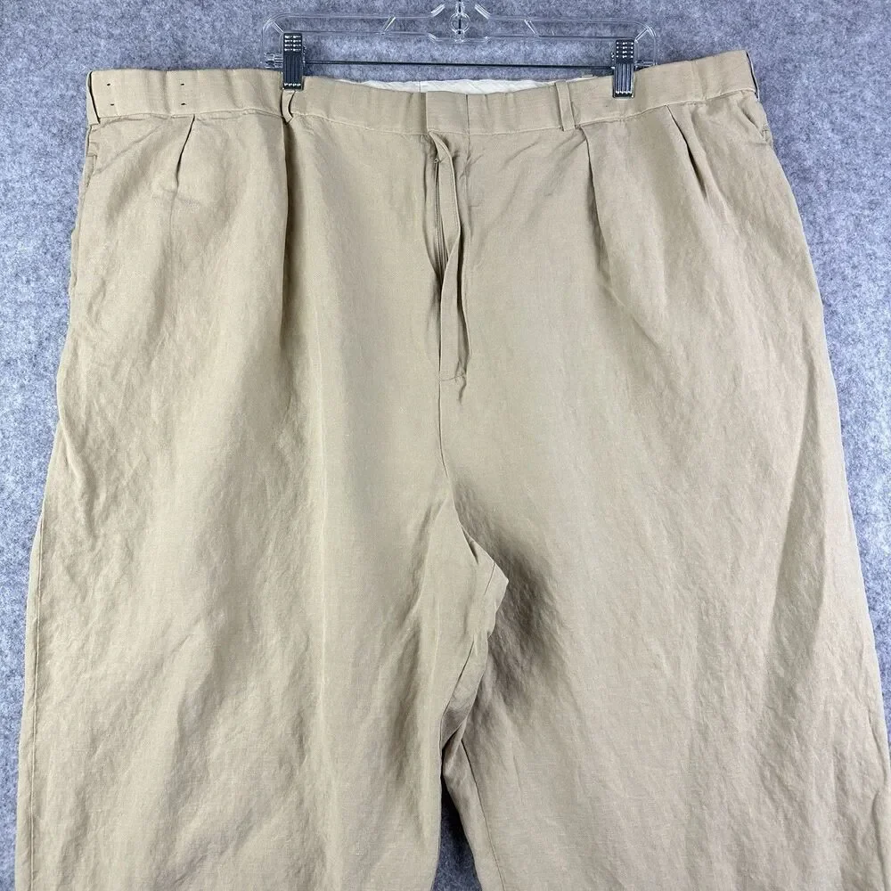 Polo Ralph Lauren Linen Silk Blend Pants Mens 48B Big Preppy Coastal Trouser*